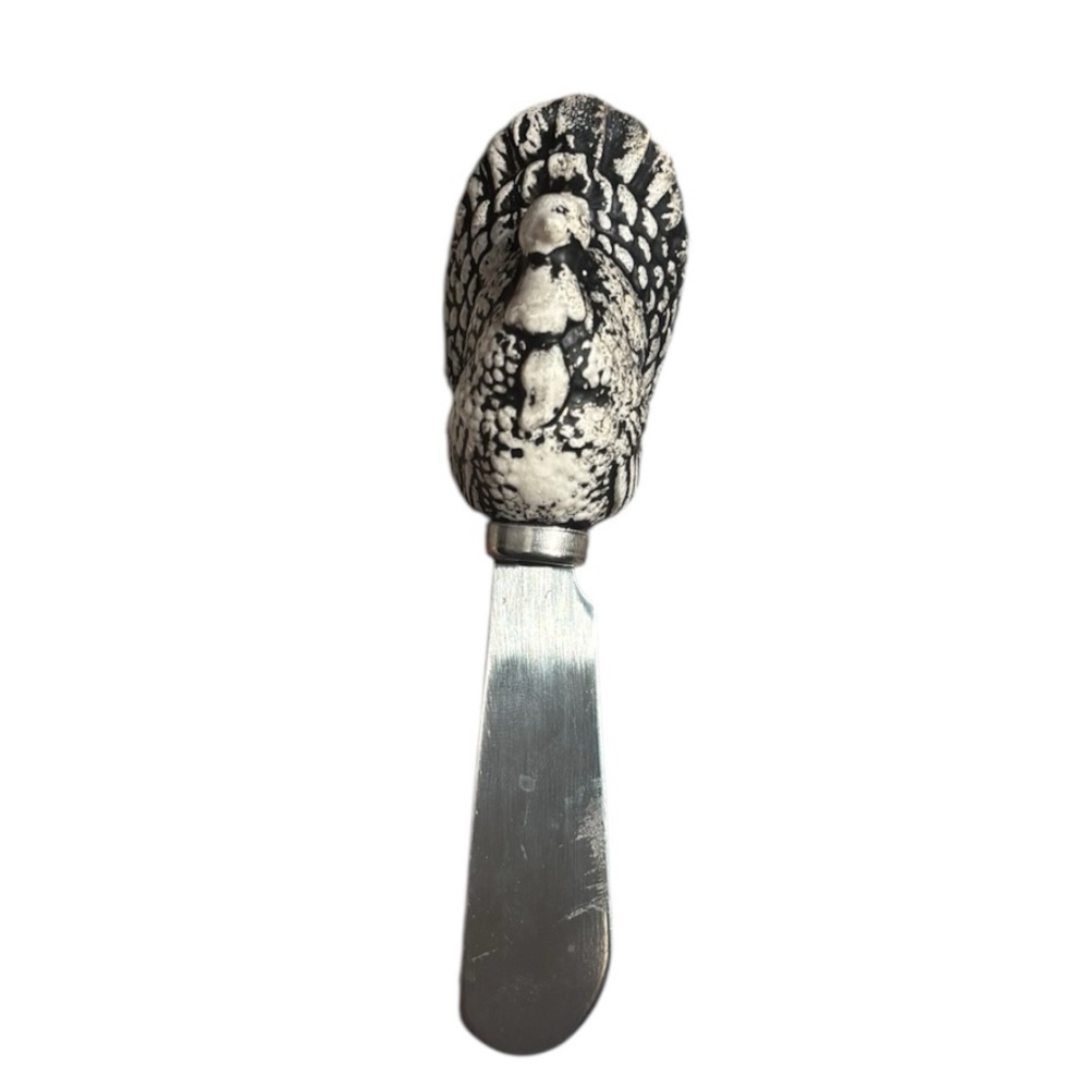 Boston Warehouse Stainless Steel 5” Turkey Shape Jam Spreader Knife Thanksgiving
